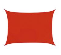 Kookaburra 3M X 2M Rectangle Waterproof Red Garden Patio Sun Shade Sail Canopy 98% Uv Block With Free Rope