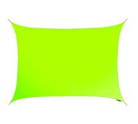 Kookaburra 4M X 3M Rectangle Water Resistant Lime Green Garden Patio Sun Shade Sail Canopy 96.5% Uv Block With Free Rope
