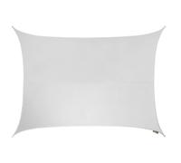 Kookaburra 4M X 3M Rectangle Waterproof Polar White Garden Patio Sun Shade Sail Canopy 98% Uv Block With Free Rope
