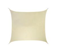 Kookaburra 5.4M Square Water Resistant Ivory Garden Patio Sun Shade Sail Canopy 96.5% Uv Block With Free Rope