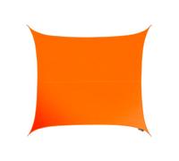 Kookaburra 5.4M Square Water Resistant Orange Garden Patio Sun Shade Sail Canopy 96.5% Uv Block With Free Rope