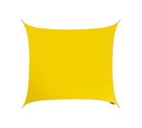 Kookaburra 5.4M Square Water Resistant Yellow Garden Patio Sun Shade Sail Canopy 96.5% Uv Block With Free Rope