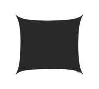 Kookaburra 5.4M Square Waterproof Black Garden Patio Sun Shade Sail Canopy 98% Uv Block With Free Rope