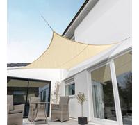 Kookaburra 5.4M Square Waterproof Sand Garden Patio Sun Shade Sail Canopy 98% Uv Block With Free Fixing Kit