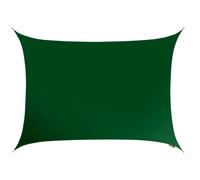 Kookaburra 5M X 4M Rectangle Water Resistant Green Garden Patio Sun Shade Sail Canopy 96.5% Uv Block With Free Rope
