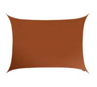 Kookaburra 5M X 4M Rectangle Water Resistant Terracotta Garden Patio Sun Shade Sail Canopy 96.5% Uv Block With Free Rope