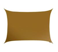 Kookaburra 5M X 4M Rectangle Waterproof Mocha Garden Patio Sun Shade Sail Canopy 98% Uv Block With Free Rope