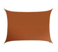 Kookaburra 5M X 4M Rectangle Waterproof Terracotta Garden Patio Sun Shade Sail Canopy 98% Uv Block With Free Rope