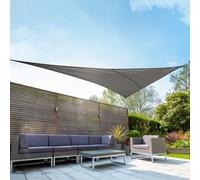 Kookaburra 6M Right Angle Triangle Waterproof Charcoal Garden Patio Sun Shade Sail Canopy 98% Uv Block With Free Fixing Kit