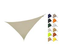 Kookaburra 6m x 4.2m Right Angle Triangle Water Resistant Garden Patio Sun Shade Sail Canopy 96.5% UV Block with Free Rope (Mushroom)