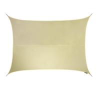 Kookaburra 6M X 5M Rectangle Water Resistant Ivory Garden Patio Sun Shade Sail Canopy 96.5% Uv Block With Free Rope