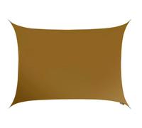 Kookaburra 6M X 5M Rectangle Water Resistant Mocha Brown Garden Patio Sun Shade Sail Canopy 96.5% Uv Block With Free Rope