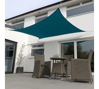 Kookaburra 6M X 5M Rectangle Waterproof Dark Teal Garden Patio Sun Shade Sail Canopy 98% Uv Block With Free Rope