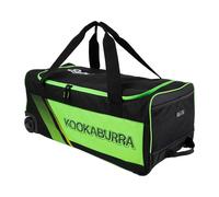 Kookaburra 9500 Wheelie Cricket Bag - Black/Neon Green, 700mm x 310mm