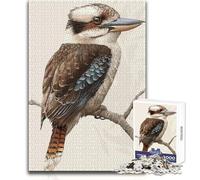 Kookaburra Bird 1000 Pieces Jigsaws Adults Puzzles Gifts Educational Mental Skill Game Memorable Thoughtful Gift Selection Size 38x52cm