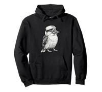 Kookaburra Bird Australian Wildlife Lover Sketch Pullover Hoodie