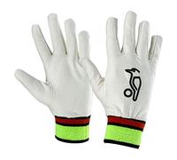 Kookaburra Full Chamois Wicket Keeping Inners, Over Sized Adult,White/Red/Yellow