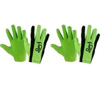 Kookaburra Full Glove Batting Inners, Junior, Green/Black (Pack of 2)