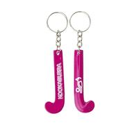 kookaburra Hockey Stick Pink Key Ring