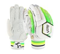Kookaburra Kahuna Pro Batting Gloves - Size Adult right hand, Lime/White