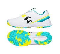 Kookaburra KC 3.0 Rubber Sole Cricket Shoe - Aqua/Yellow (4)