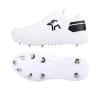 Kookaburra KC Players Spike Cricket Shoe - White/Black - 7