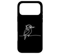 Kookaburra Line Art Birdwatcher Case for iPhone 17 Pro Max