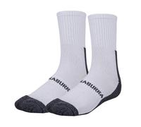 Kookaburra Men's AirFlex Socks Pack of 2 in White | Size: 4-7 Kookaburra White 4-7