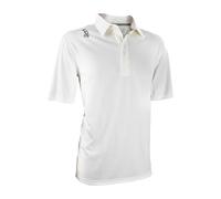 Kookaburra Mens Elite Eco Short Sleeve - Size J10 Cricket Shirt, White, Junior 10 EU