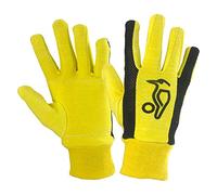 Kookaburra Padded Cotton Wicket Keeping Inners, Junior, Yellow/Black
