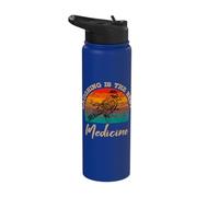 Kookaburra Retro Vintage Kingfisher Breeder Birdwatcher Stainless Steel Insulated Water Bottle