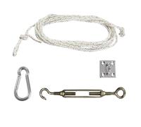 Kookaburra Shade Sail Easy Hoist Fixing Kit for Triangles - Glavanised Steel Accessories