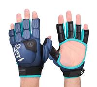 Kookaburra Spirit Plus Hockey Glove - Size Large Left Hand - TPU Shell, Open Palm Grip, Thumb Protection, Grey/Teal