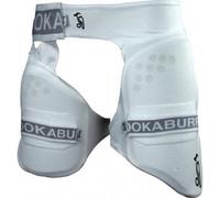 Kookaburra Unisex Adult 500 Pro Left Hand Cricket Thigh Guard White/grey (One Size)