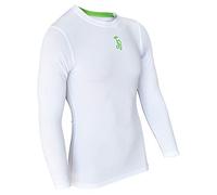 Kookaburra Unisex-Youth KB Compression Lite Cricket Skin Fit Top, White, 14 Years