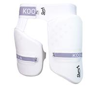 Kookaburra Unisex's Pro 250 Thigh Guard Protection, White, Over Sized Adult Left Hand, 3D29107B