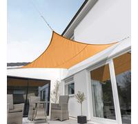 Kookaburra Waterproof Garden Sun Shade Sail Canopy in Orange 98% UV Block (3m Square)