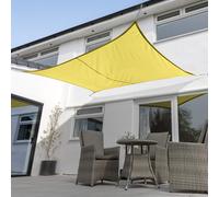Kookaburra Waterproof Garden Sun Shade Sail Canopy in Yellow 98% UV Block (4m x 3m Rectangle)