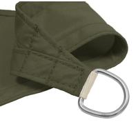 Kookaburra 5.4M Square Waterproof Sage Garden Patio Sun Shade Sail Canopy 98% Uv Block With Free Rope