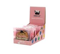 Kookie Cat Vanilla Choc Chip - Individually Wrapped Vegan Cookies, Gluten Free, Soy Free, Bio and Organic, Cashew & Oat - 12 x 50g