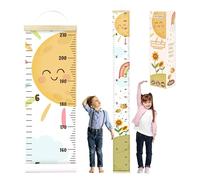KooKooBaby Kids Growth Chart for Wall - 82"x7.9" Premium Canvas Removable Height Chart for Kids Height Measurement for Wall, Height Chart Measuring for Kids & Baby, Child Height Wall Chart