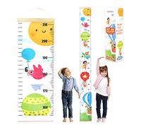 KooKooBaby Kids Growth Chart for Wall - 82"x7.9" Premium Canvas Removable Height Chart for Kids Height Measurement for Wall, Height Chart Measuring for Kids & Baby, Child Height Wall Chart