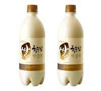 KookSoonDang Rice Makgeolli Korean Rice Liqueur Fruit Flavour Bottled Wine 750ml - Original 6% Alc./Vol (Pack of 2)