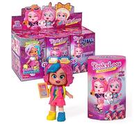 KOOKYLOOS Glitter Glam series - Box with 6 collectible dolls each with 3 different faces. Comes with fashion accessories, clothing, shoes and toys. Version B