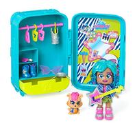 KOOKYLOOS Suzie’s Suitcase - Doll’s suitcase with over 14 fashion accessories and exclusive doll with 3 fun expressions. Includes clothes, accessories and shoes, hangers and an exclusive pet