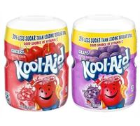 Kool-Aid Combo Pack Drink Mix 538g (Cherry & Grape) | Powdered Soft Drink Mix | Makes Refreshing Fruit-Flavoured Drinks | Caffeine Free | Imported from USA