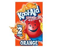Kool-Aid Koolaid Orange Unsweetened Soft Drink Mix 0.15Ounce Envelopes (Pack Of 48)
