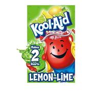 Kool-Aid Unsweetened Lemon Lime Artificially Flavored Powdered Soft Drink Mix, 0.13 oz Packet (Pack of 48)