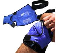 Kool Gel Reusable Knee Gel Pack Wrap - Hot or Cold Therapy for Pain Relief, Swelling & Injuries - Adjustable Strap - Reusable Freezable & Heatable Pack for Sports & Recovery