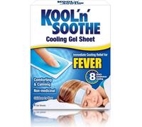 Kool n Soothe – Fever Cooling Gel Sheets – Immediate cooling relief for children 1+ year – 4 pack